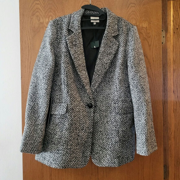 Tuckernuck Grey Tweed Julianna Wool Blazer NWOT - Picture 3 of 6
